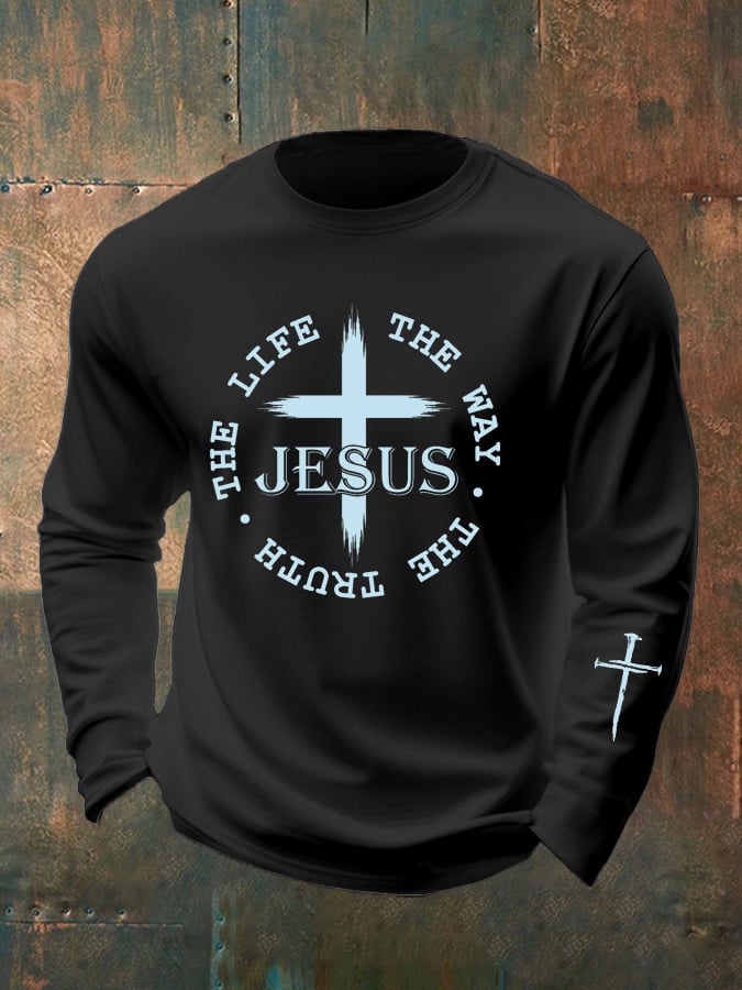 🔥Buy 3 Get 15% Off🔥Men's Casual Faith Long-Sleeved T-Shirt