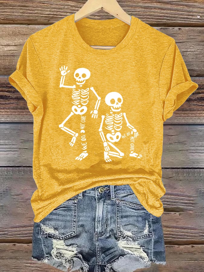 Women's Halloween WDNC Printed Casual T-Shirt