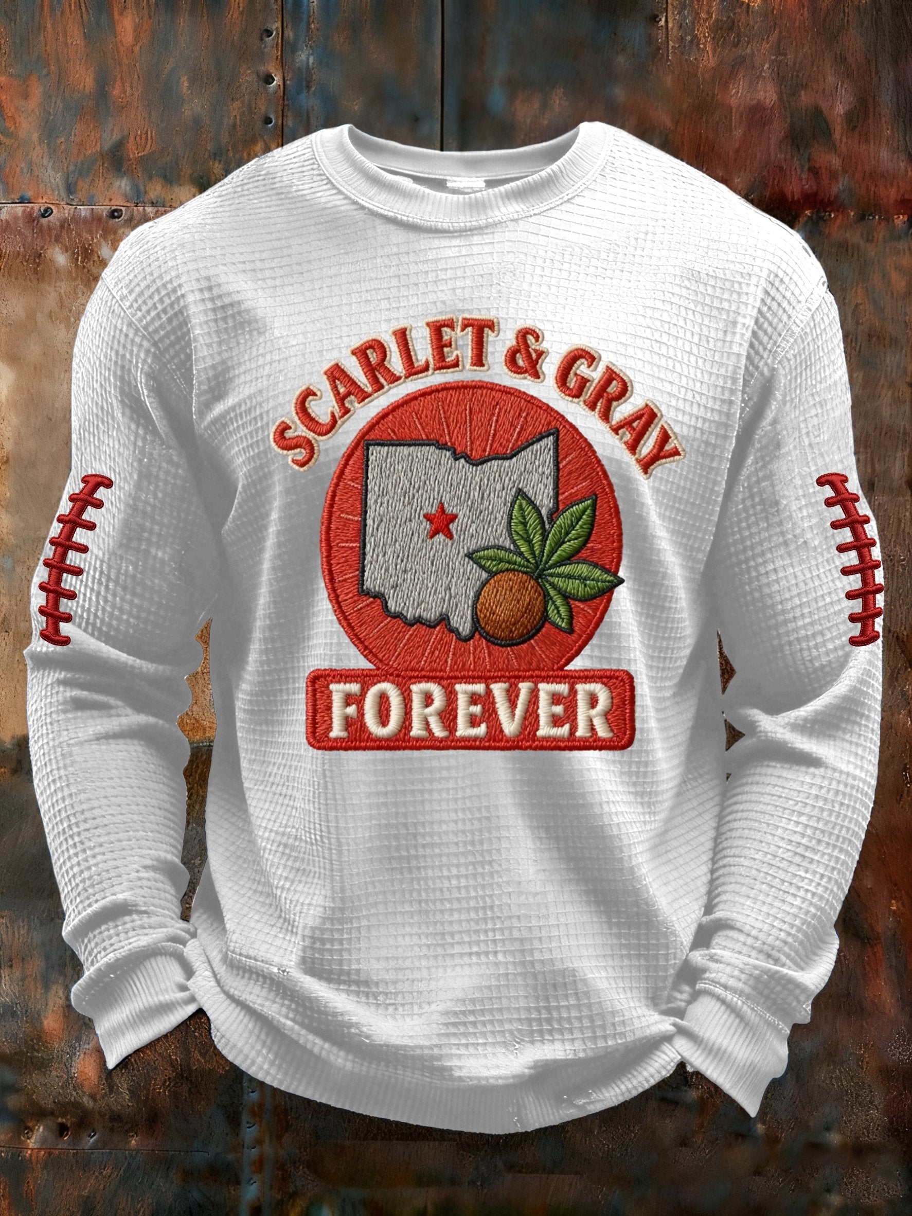 Men's Football Printed Casual Long-Sleeved Top