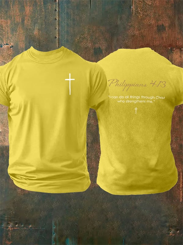 Men's  Philippians 4:13- Golden Rule Collection  T-shirt