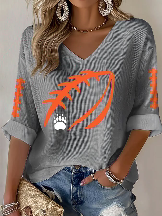Women's Rugby Waffle Long Sleeve T-Shirt