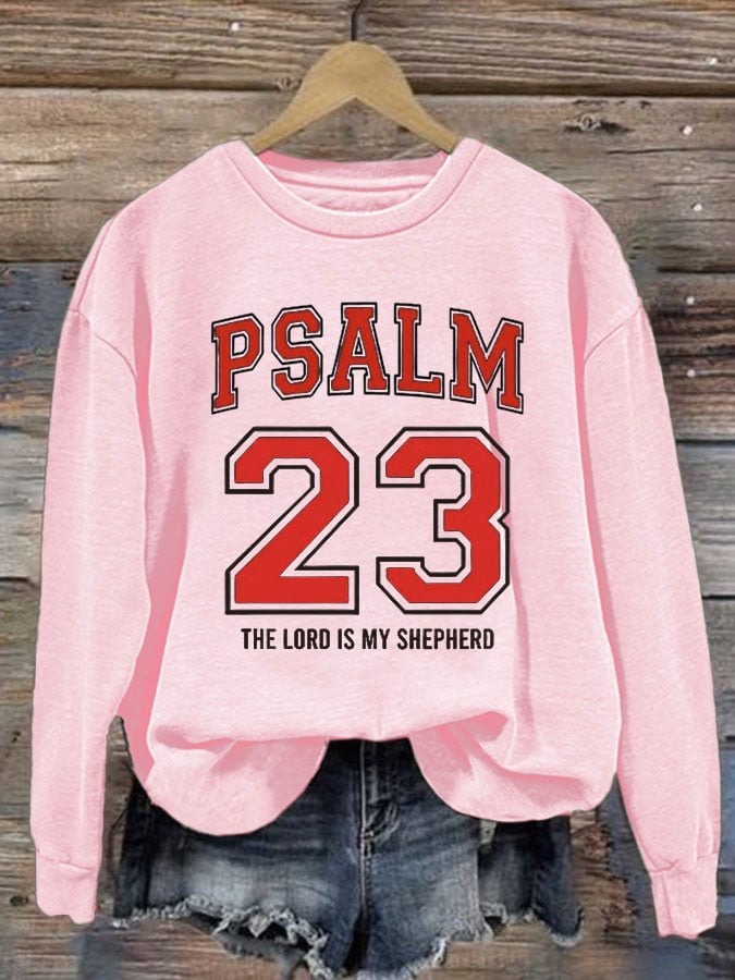 Women's PSALM 23 THE LORD IS MY SHEPHERD Sweatshirt