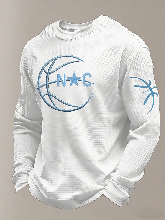 Men's Basketball Waffle Knit Long-Sleeve T-Shirt