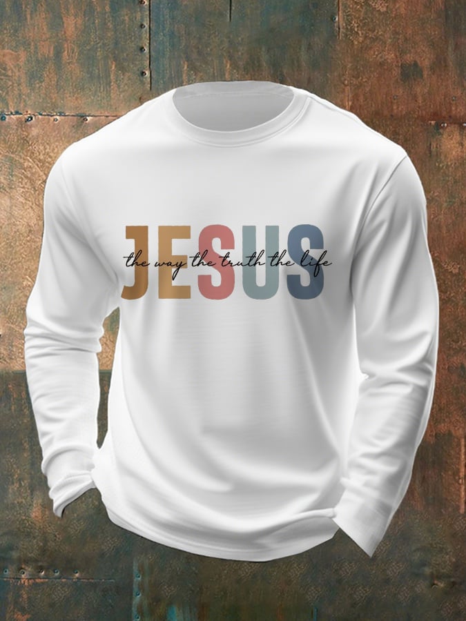 🔥Buy 3 Get 15% Off🔥Men's Casual Faith Long-Sleeved T-Shirt