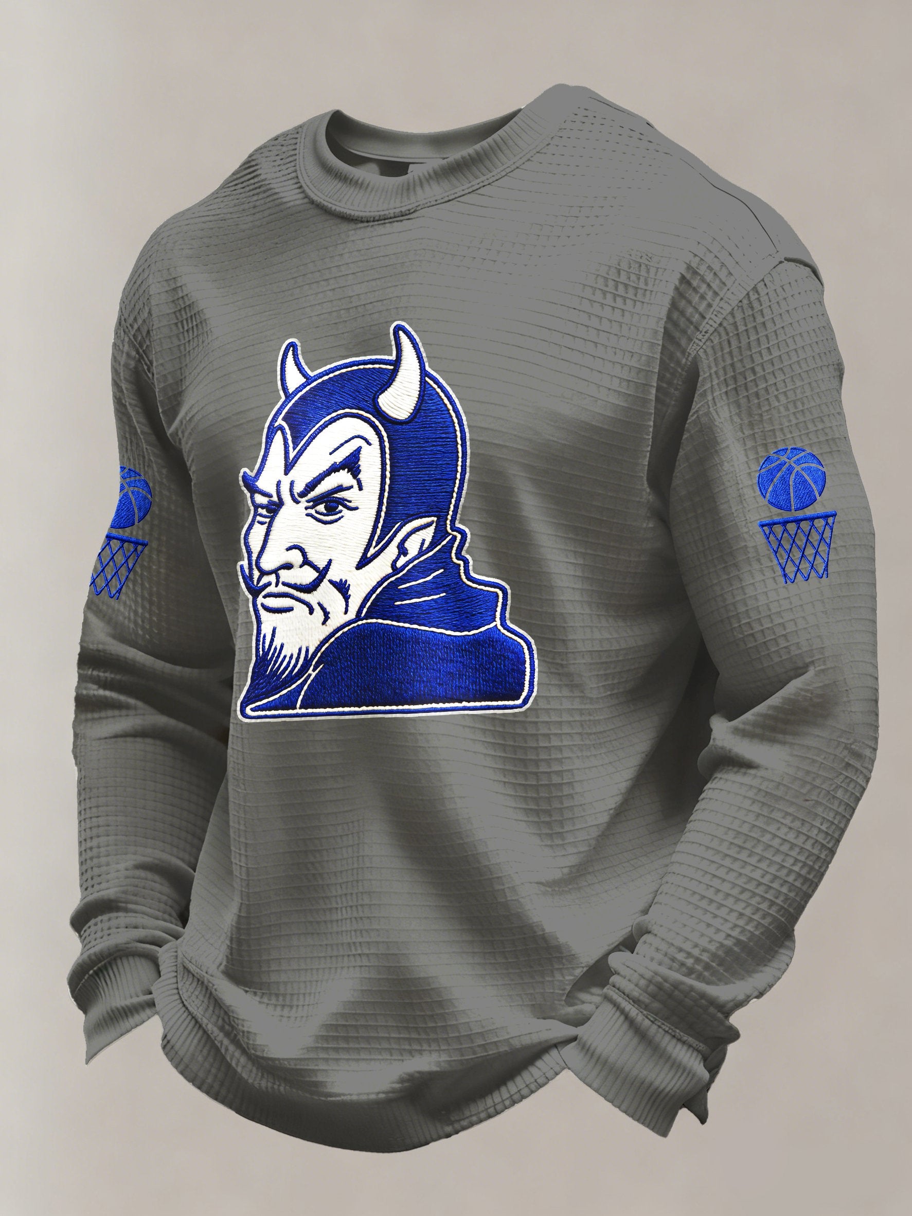 Men's Basketball Printed Casual Long-Sleeved Top