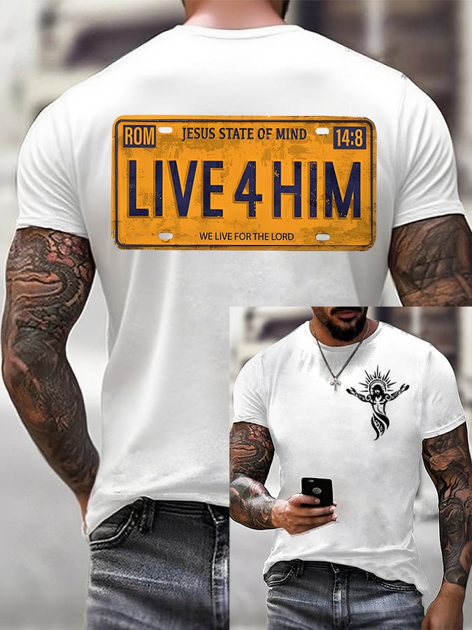 🔥Buy 3 Get 15% Off🔥Men'S Faith Print T-Shirt