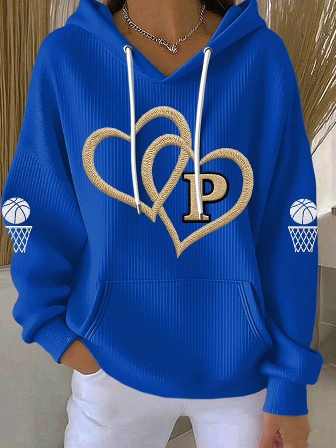 Women's Basketball Print Casual Sweatshirt