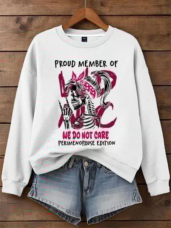 Women's  WDNC Menopause And Perimenopause Print Sweatshirt
