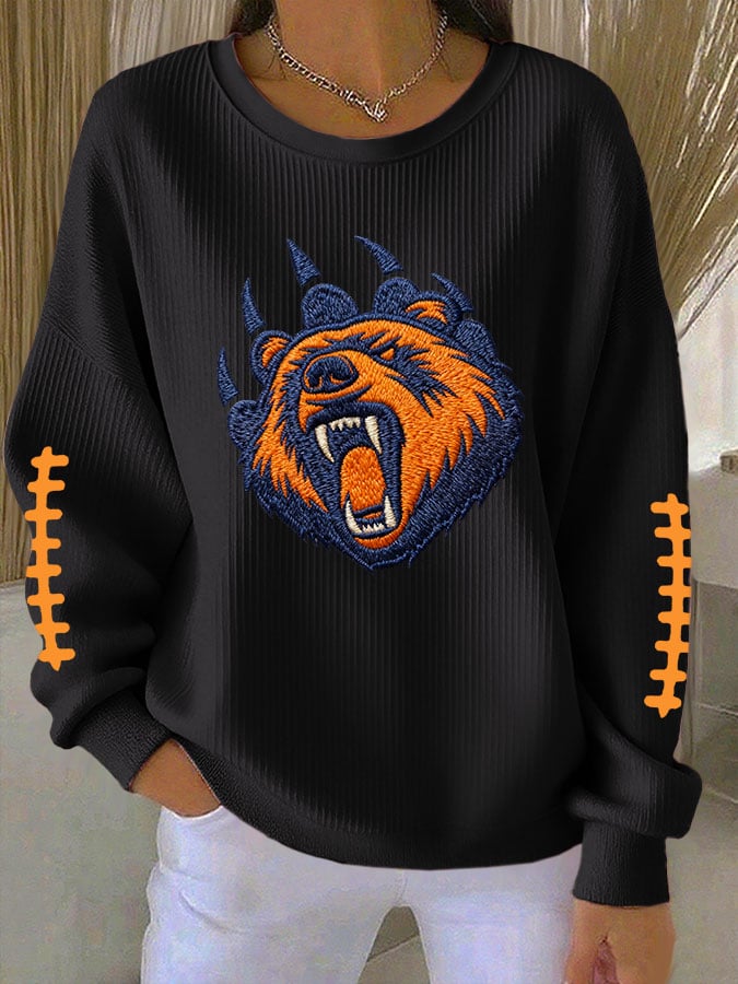 Women'S Football Print Sweatshirt