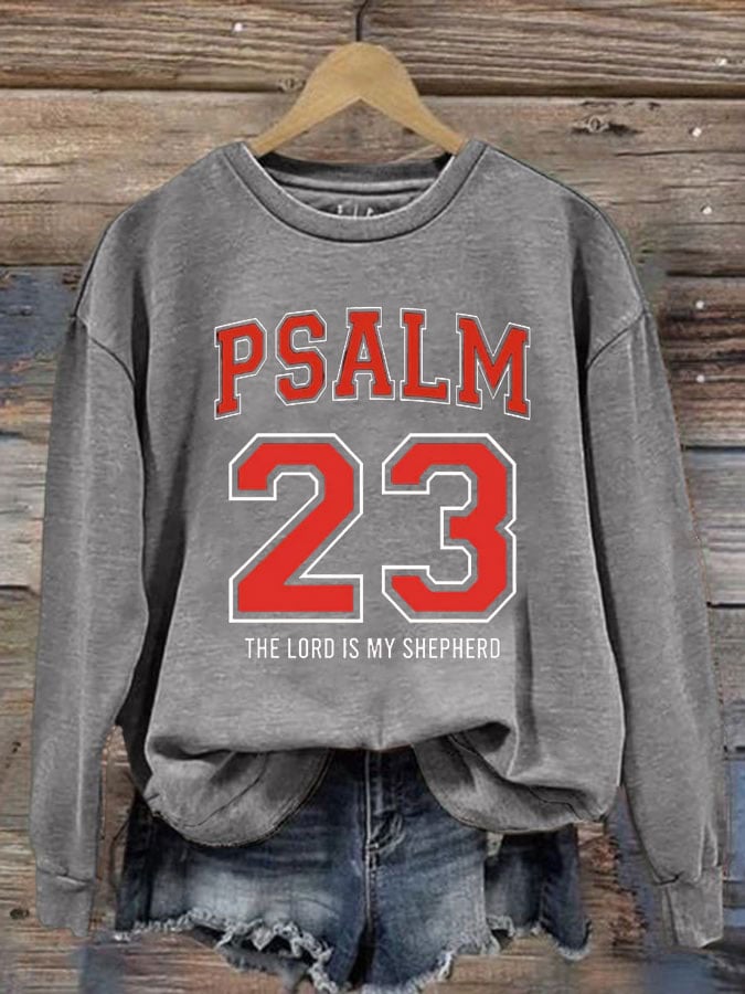 Women's PSALM 23 THE LORD IS MY SHEPHERD Sweatshirt