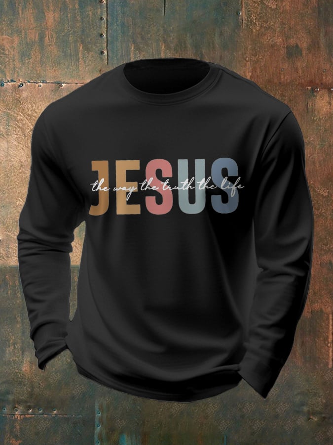 🔥Buy 3 Get 15% Off🔥Men's Casual Faith Long-Sleeved T-Shirt