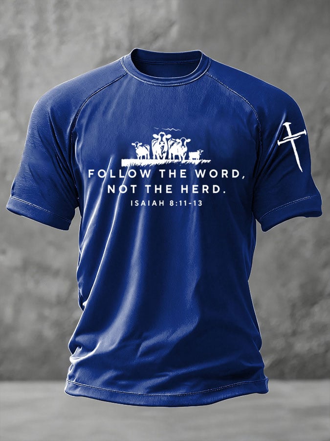 🔥Buy 3 Get 15% Off🔥Men's Faith Print Casual T-Shirt