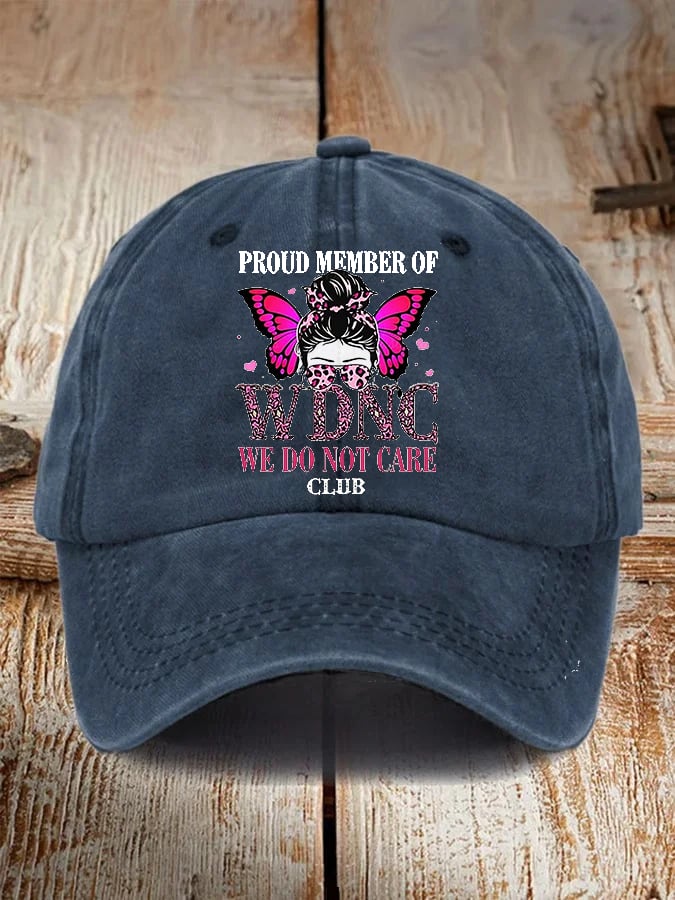 Unisex Retro Proud Member Of WDNC Club Print Baseball Cap