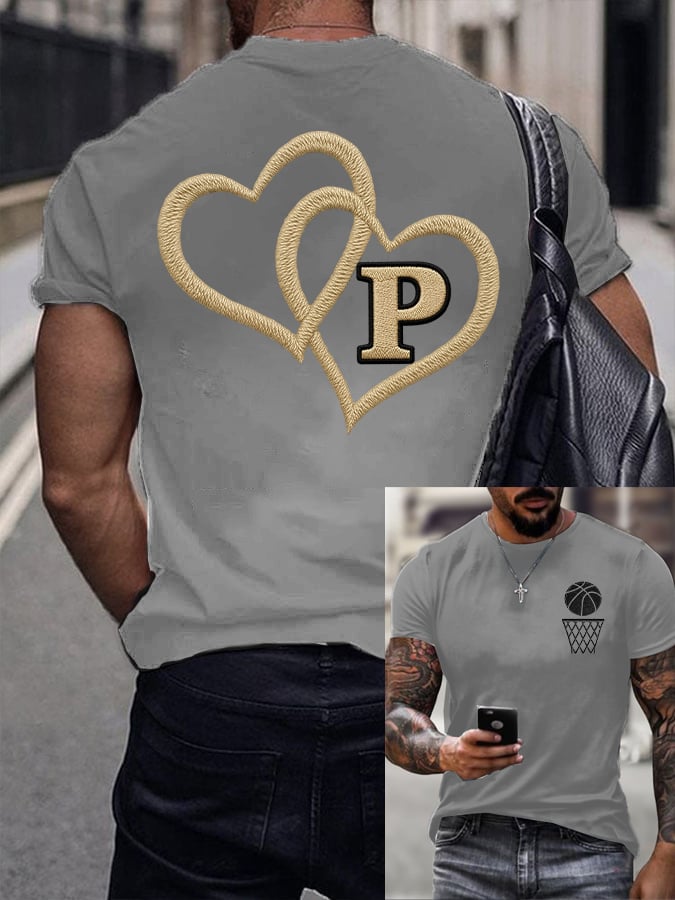 Men's Basketball Print short-sleeved T-shirt