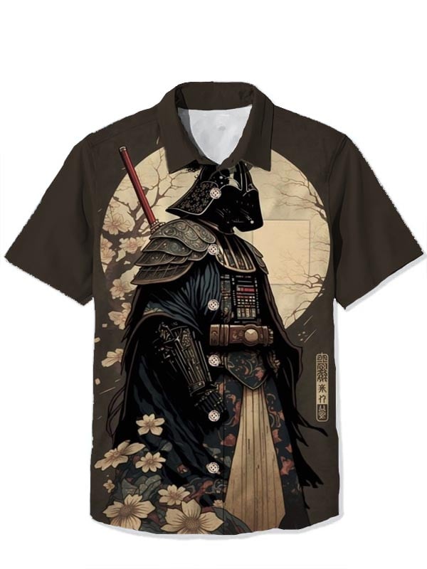 🔥Buy 3 Get 15% Off🔥Men's Ukiyo-e Robot Print Short Sleeve Shirt