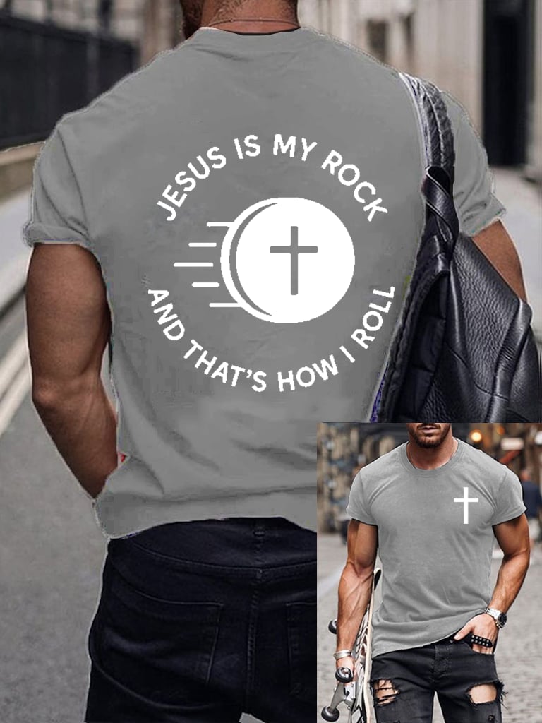 🔥Buy 3 Get 15% Off🔥Men's casual cross faith short-sleeved T-shirt