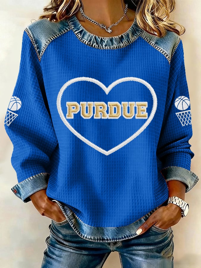 Women's Basketball Print Casual Top