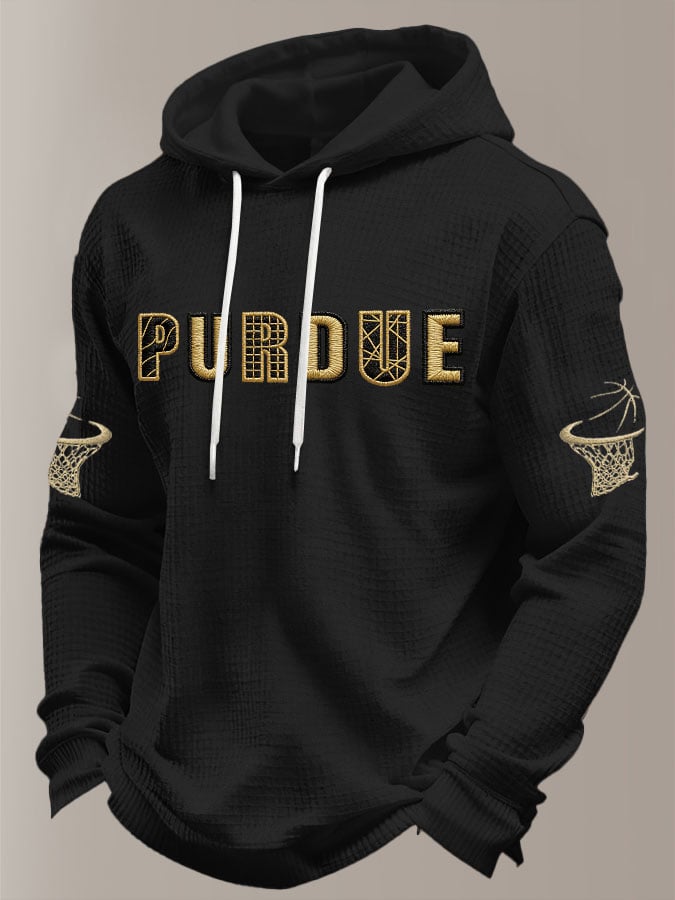 Men's Basketball Printed Waffle Hoodie