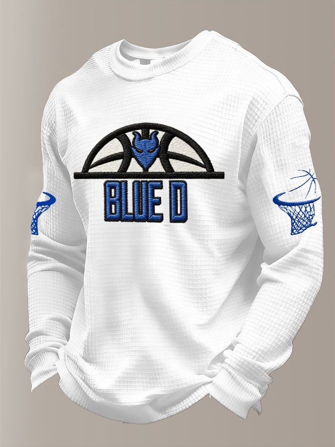 Men's Basketball Waffle Knit Long-Sleeve T-Shirt