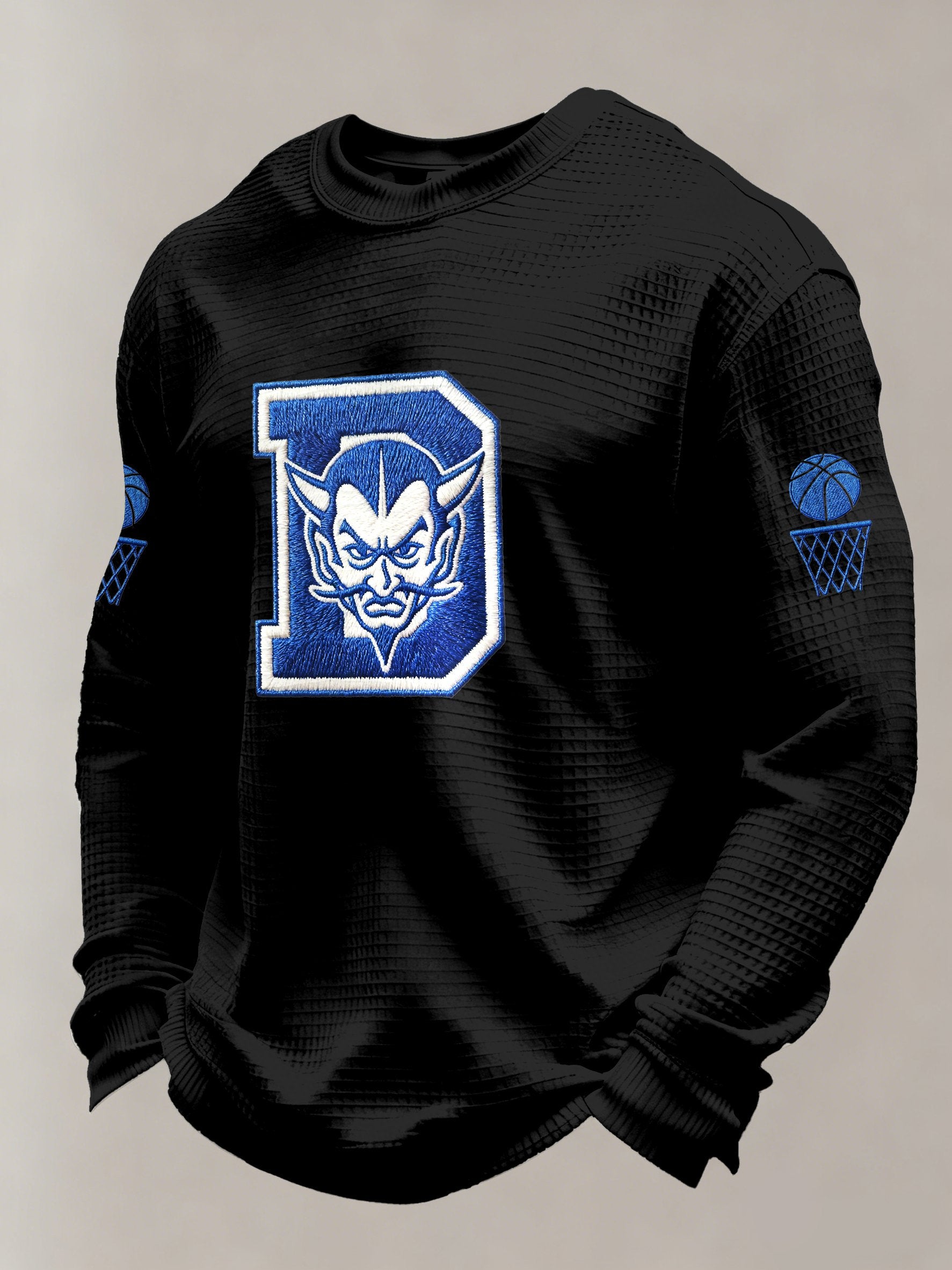 Men's Basketball Printed Casual Long-Sleeved Top