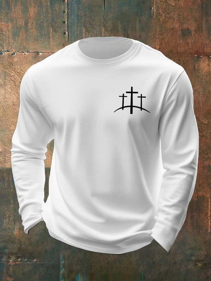 🔥Buy 3 Get 15% Off🔥Men's Casual Faith Long-Sleeved T-Shirt