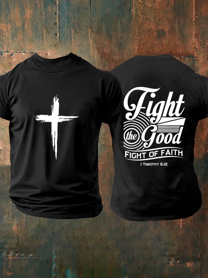 🔥Buy 3 Get 15% Off🔥Men's Faith  Printed Casual T-Shirt