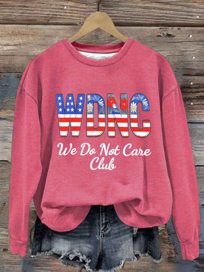 Women's  Retro Funny Proud Member Of  Club We Do Not Care Menopause Perimenopause Print  Sweatshirt
