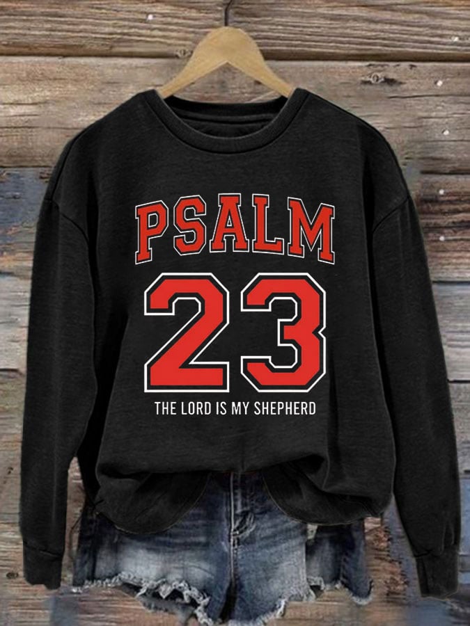 Women's PSALM 23 THE LORD IS MY SHEPHERD Sweatshirt