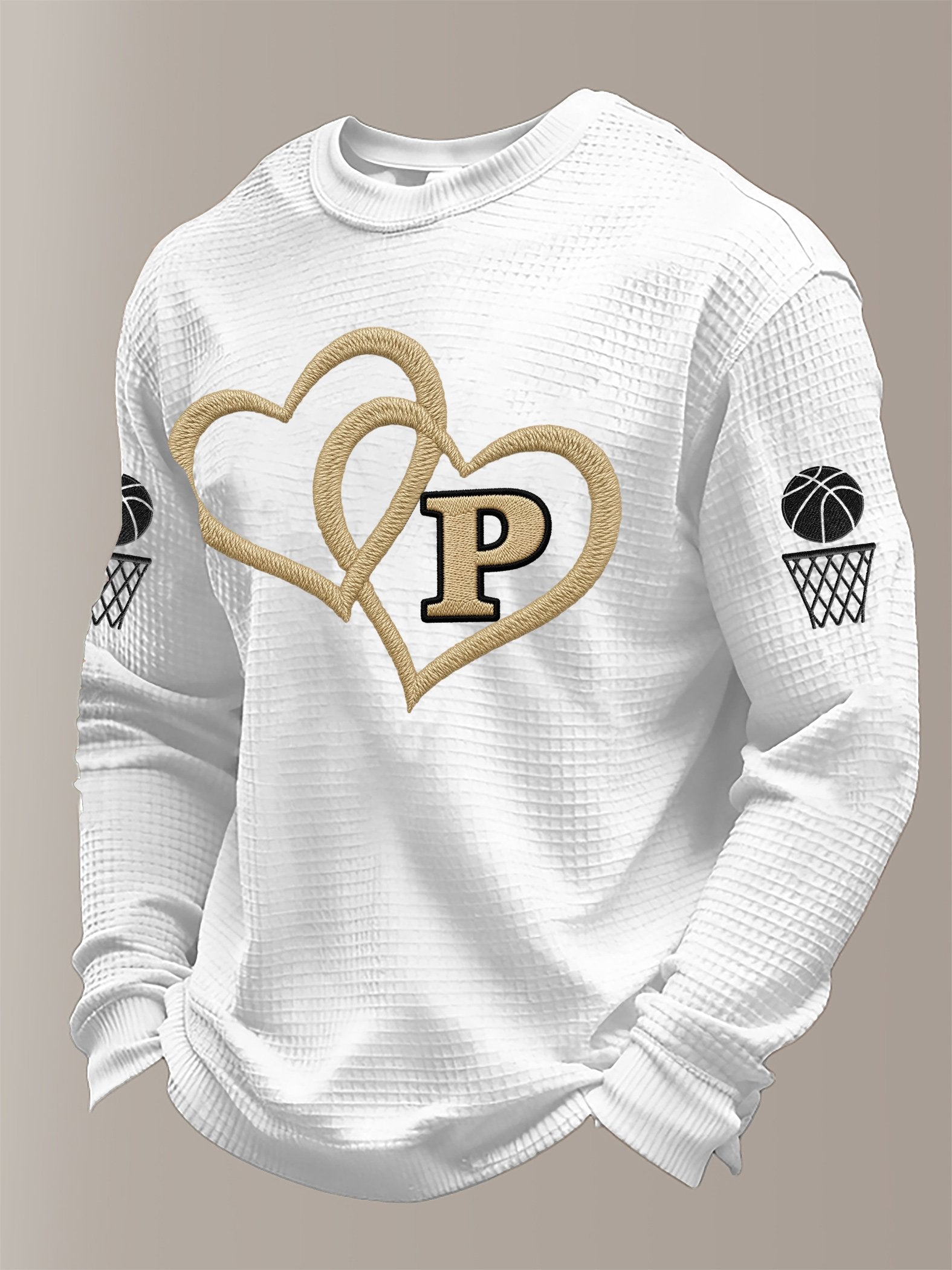 Men's Basketball Printed Casual Long-Sleeved Top