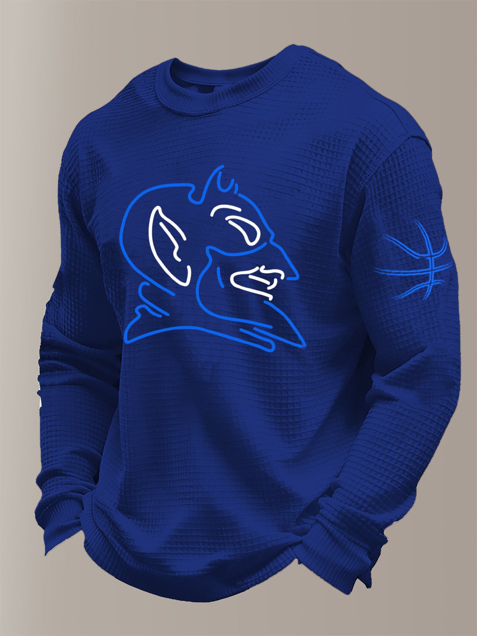Men's Basketball Waffle Knit Long-Sleeve T-Shirt