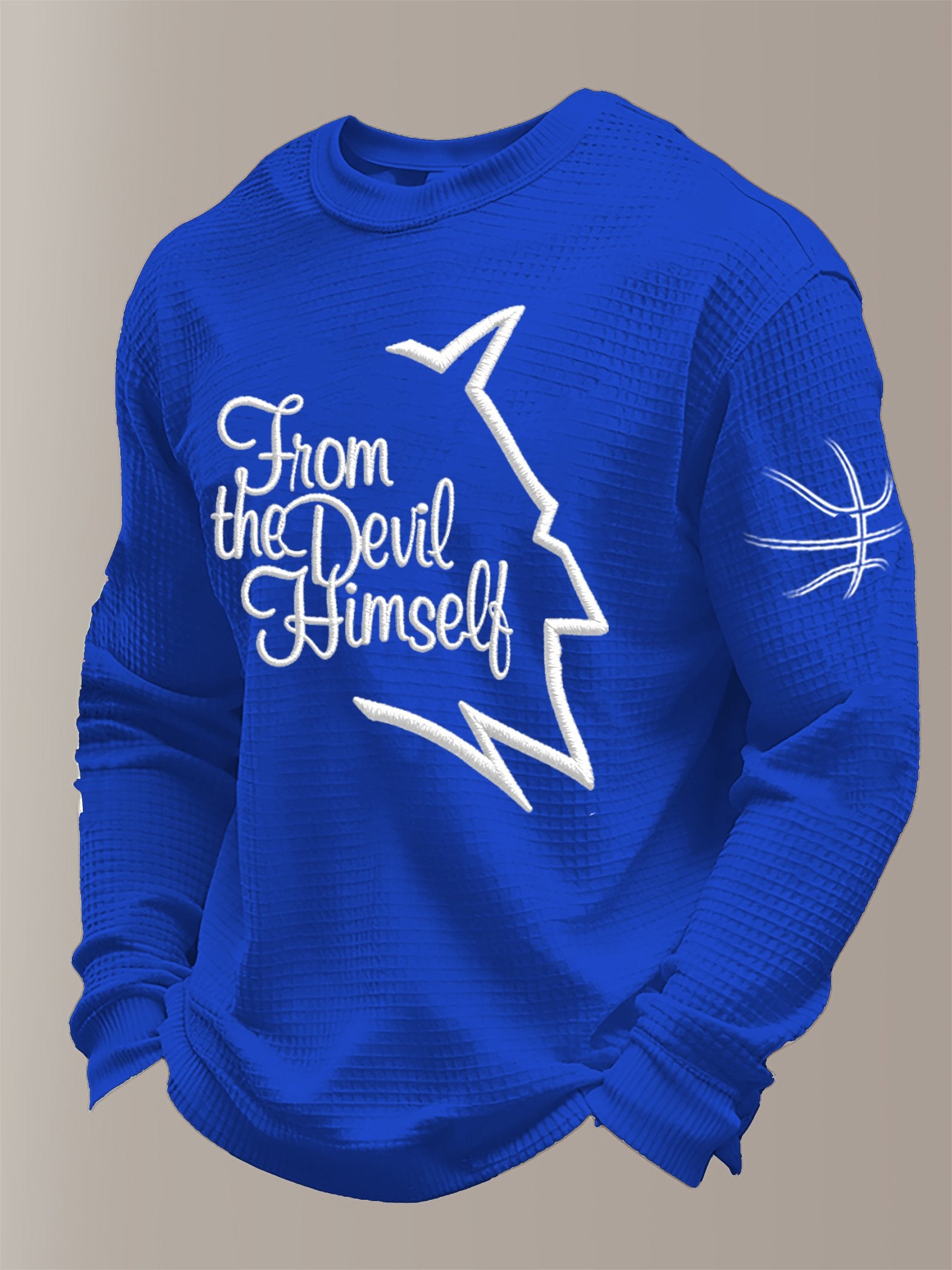 Men's Basketball Waffle Knit Long-Sleeve T-Shirt