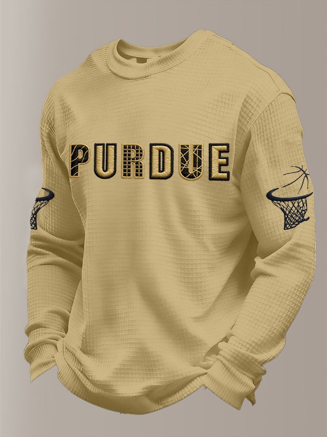 Men's Basketball Waffle Knit Long-Sleeve T-Shirt