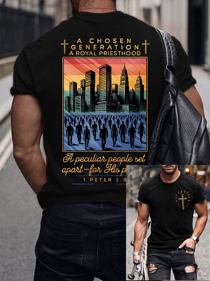 🔥Buy 3 Get 15% Off🔥Men's A Chosen Generation A Royal Priesthood  Printed Shirt