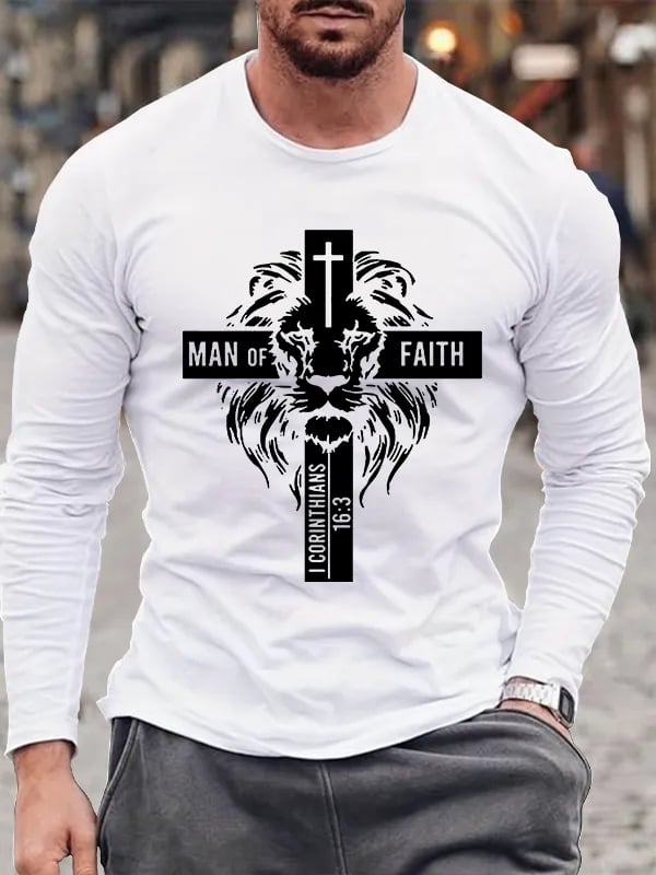 🔥Buy 3 Get 15% Off🔥Women's Man Of Faith  Print Shirt
