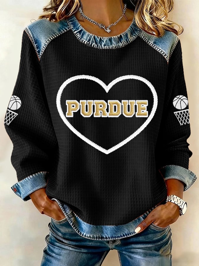 Women's Basketball Print Casual Top