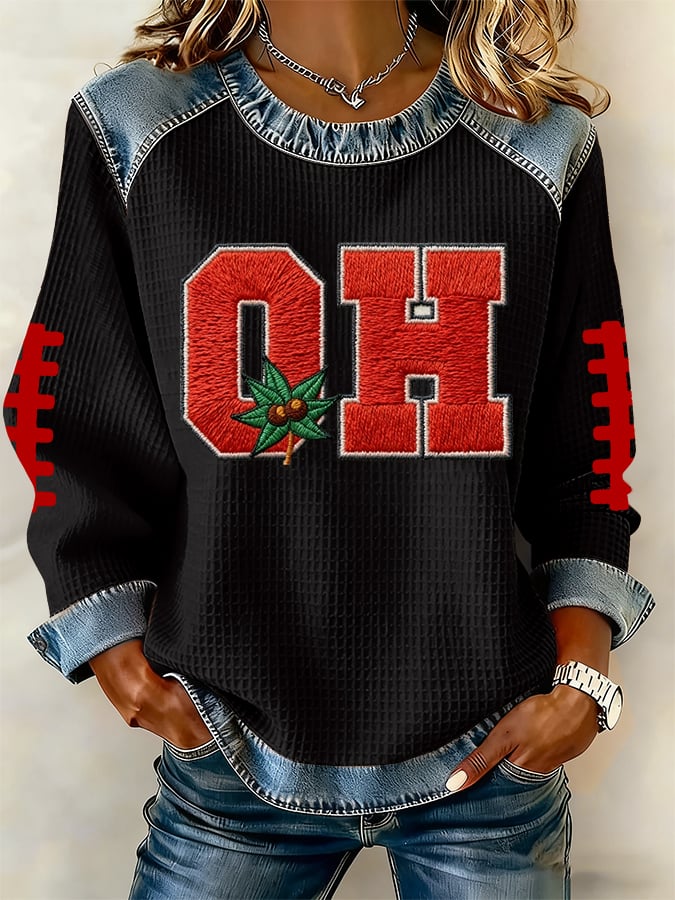 Women's Jesus The Way The Truth The Life Cross Print Casual Sweatshirt